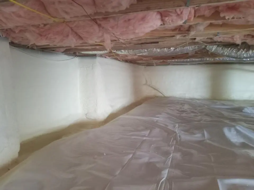 Crawl space encapsulation with closed-cell spray foam for Roof Waterproofing in Kapaa